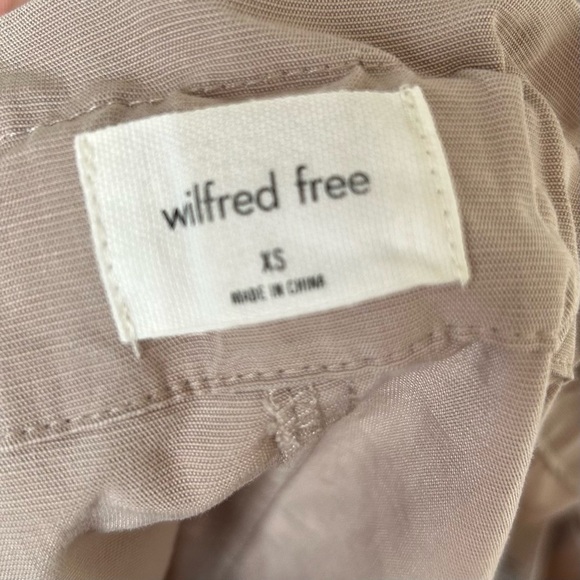 Wilfred Free Jessica Shorts w Pockets Lightweight Lyocell Concrete Tan Pullon XS - Picture 6 of 8